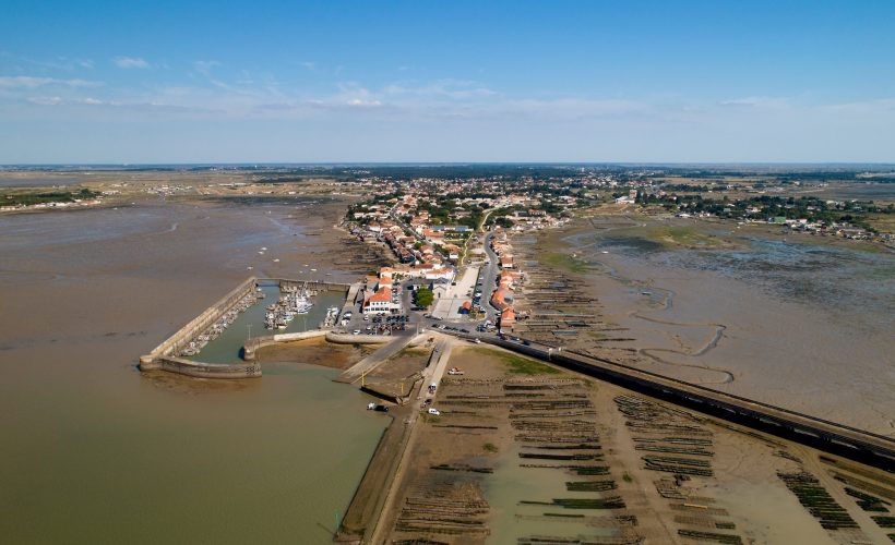 Aerial view of the Chapus point in Charente Maritime